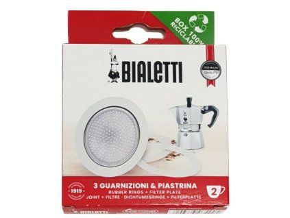 Bialetti 3x tesnenie+filter alu 2